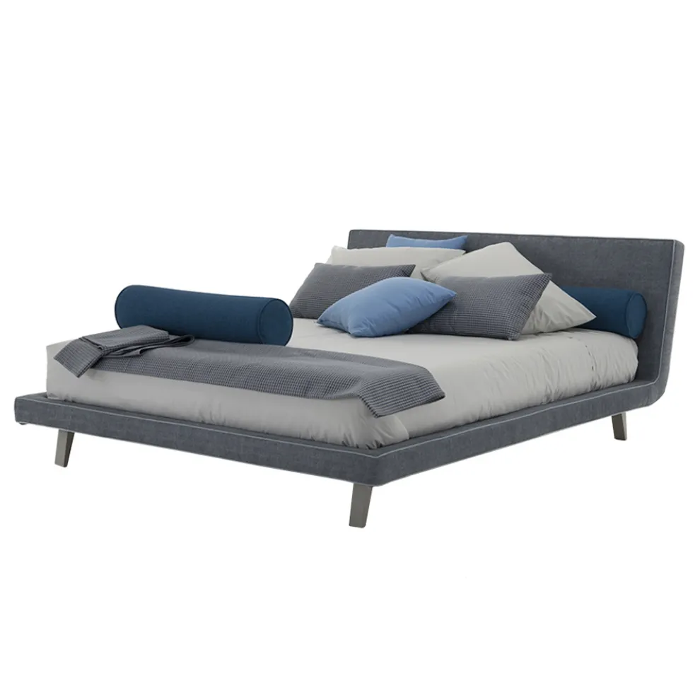 Hochwertiges, modernes gepolstertes Doppelbett, hergestellt in Italien – Yurgen
