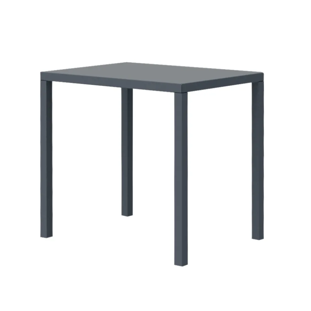 Rechteckiger Gartentisch aus verzinktem Stahl Made in Italy - Azul