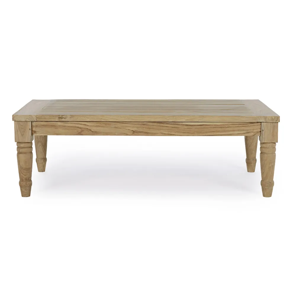 Couchtisch im Freien in rustikalem Teakholz, Homemotion - Ronak