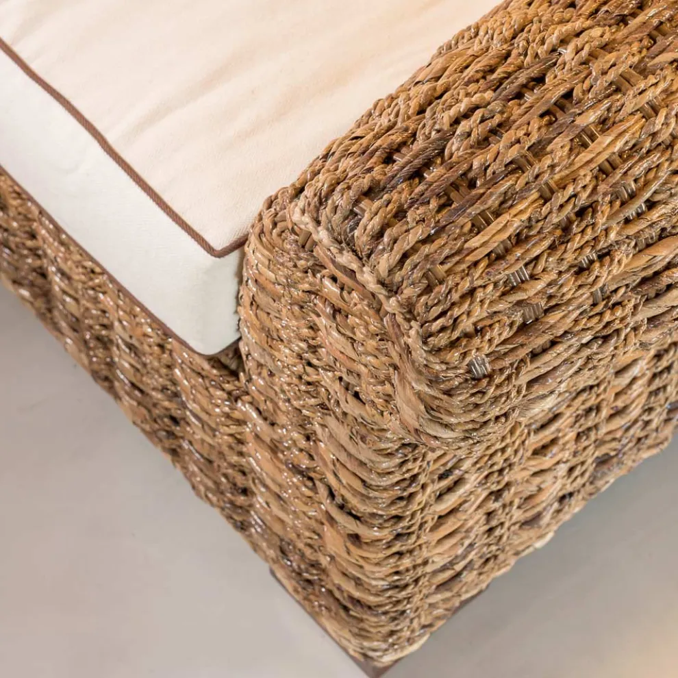 2- oder 3-Sitzer-Outdoor-Sofa in Abaca mit Kissen - Lagertha