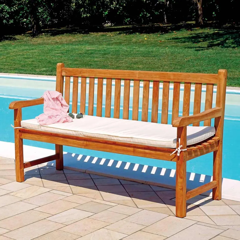 3-Sitzer-Gartenbank aus Teakholz - Shelter