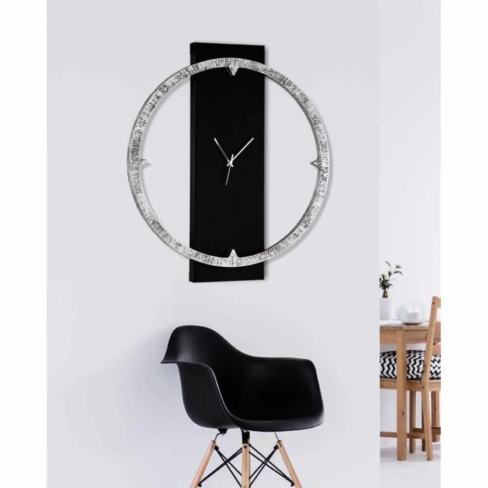 Handdekorierte Wanduhr made in Italy Agostino