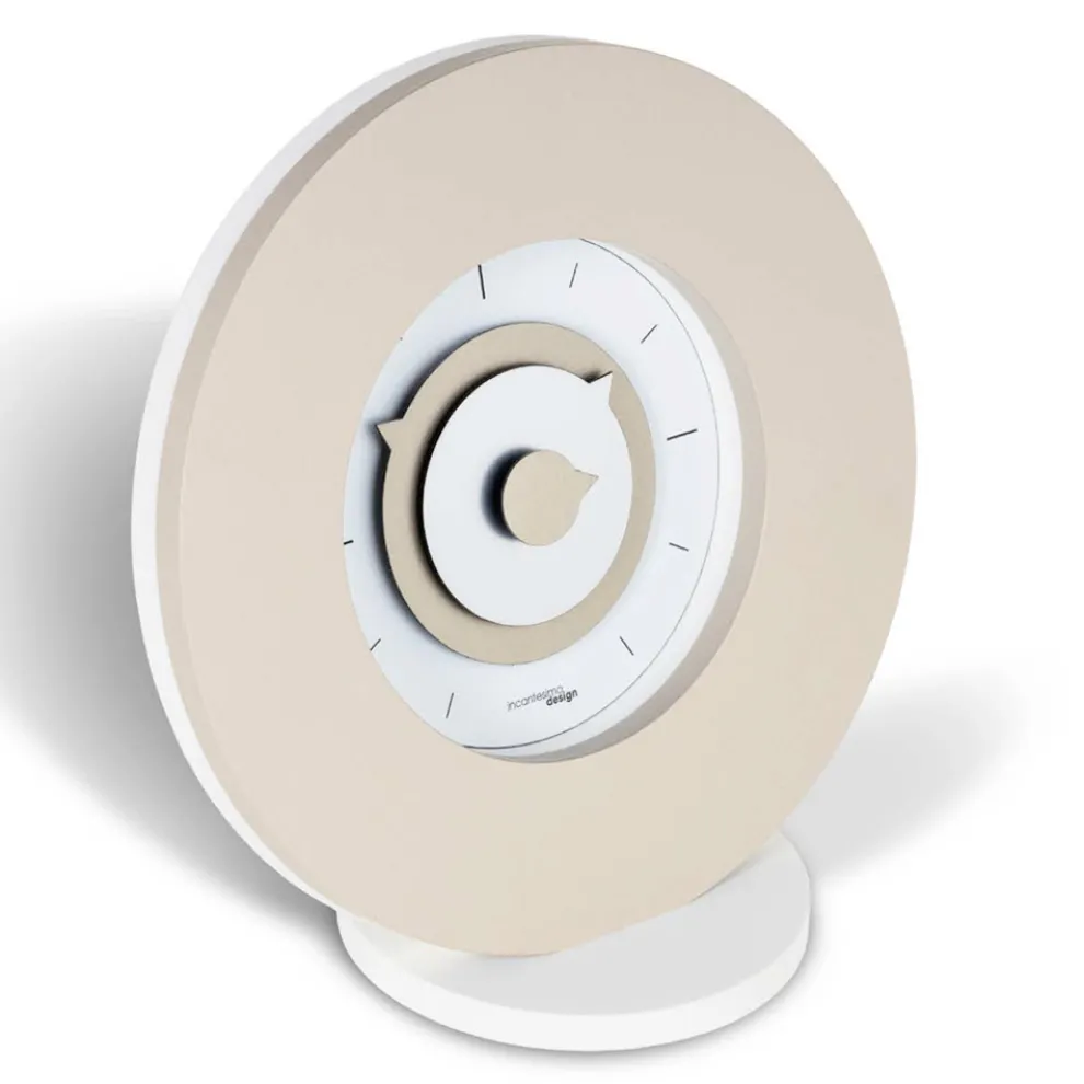 Tischuhr aus hochdichtem, halbexpandiertem PVC, hergestellt in Italien – hübsch