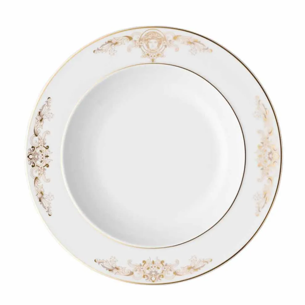 Rosenthal Versace Medusa Gala 22cm Suppenteller in Porzellandesign