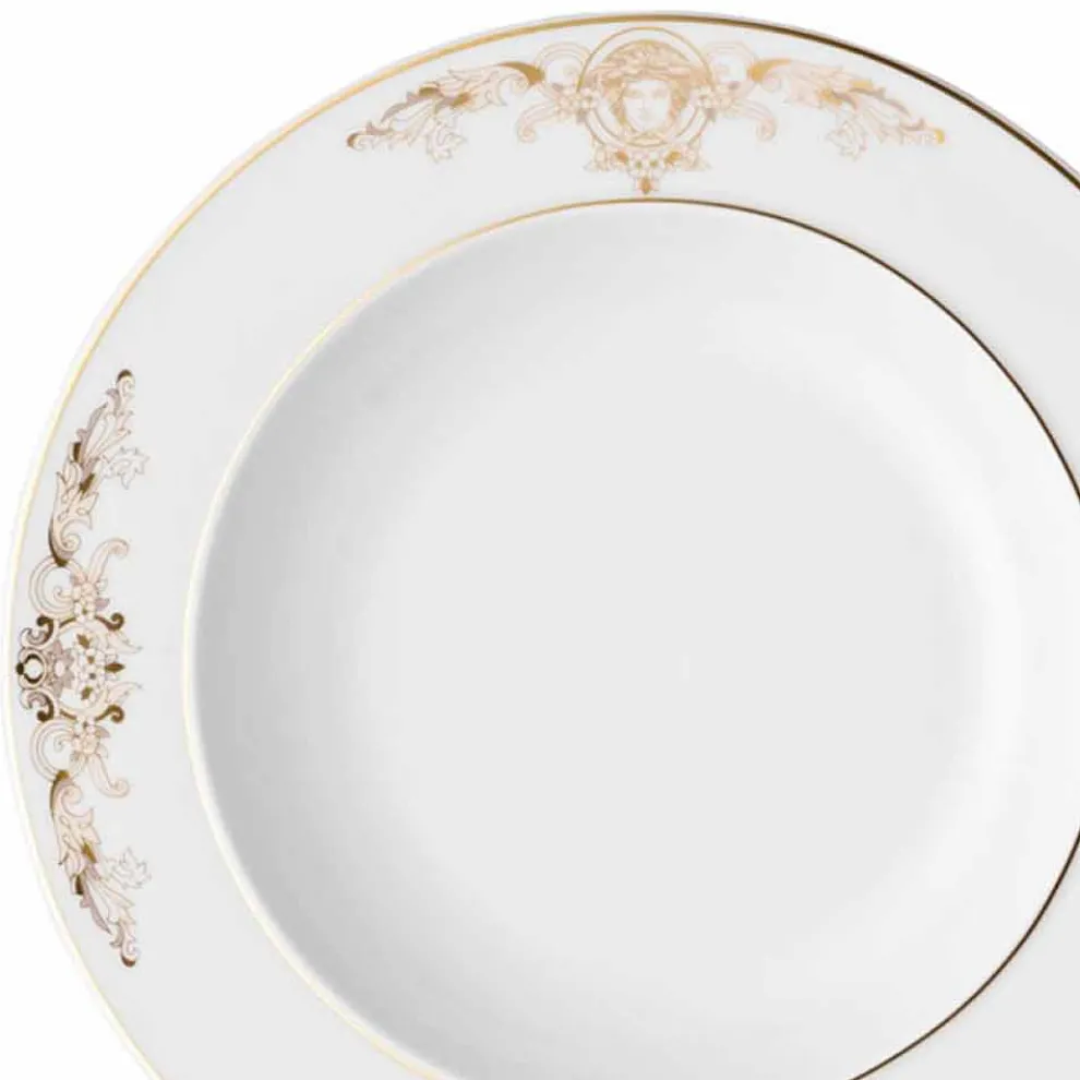 Rosenthal Versace Medusa Gala 22cm Suppenteller in Porzellandesign