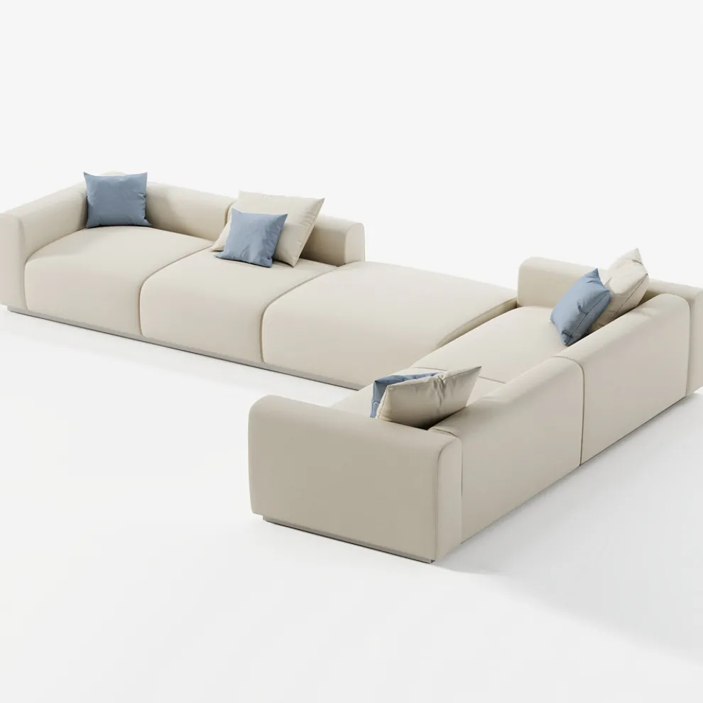 Modulares Outdoor-Sofa aus wasserabweisendem Stoff Made in Italy - Bahias