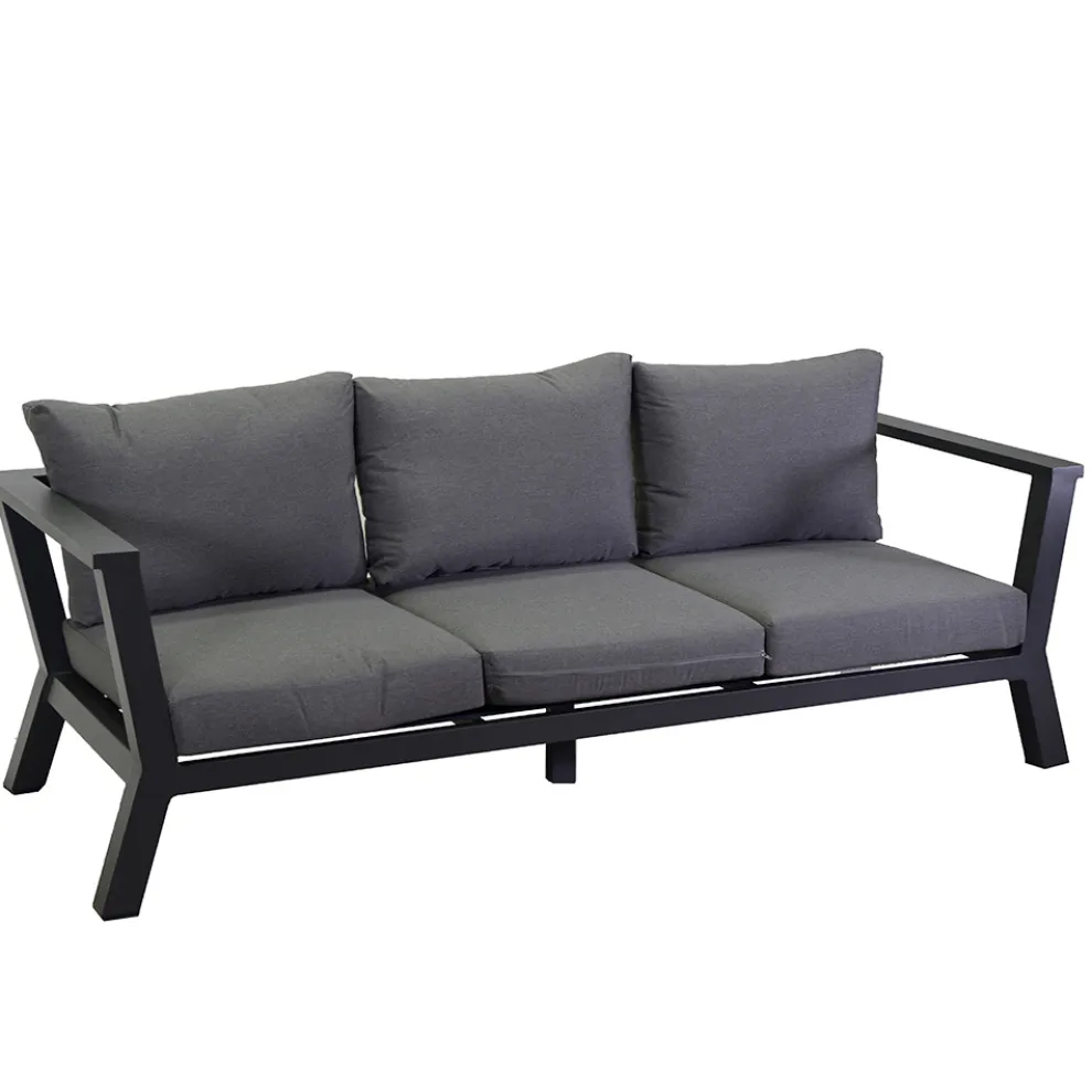 Gartensofa aus Aluminium - Pastellfarben