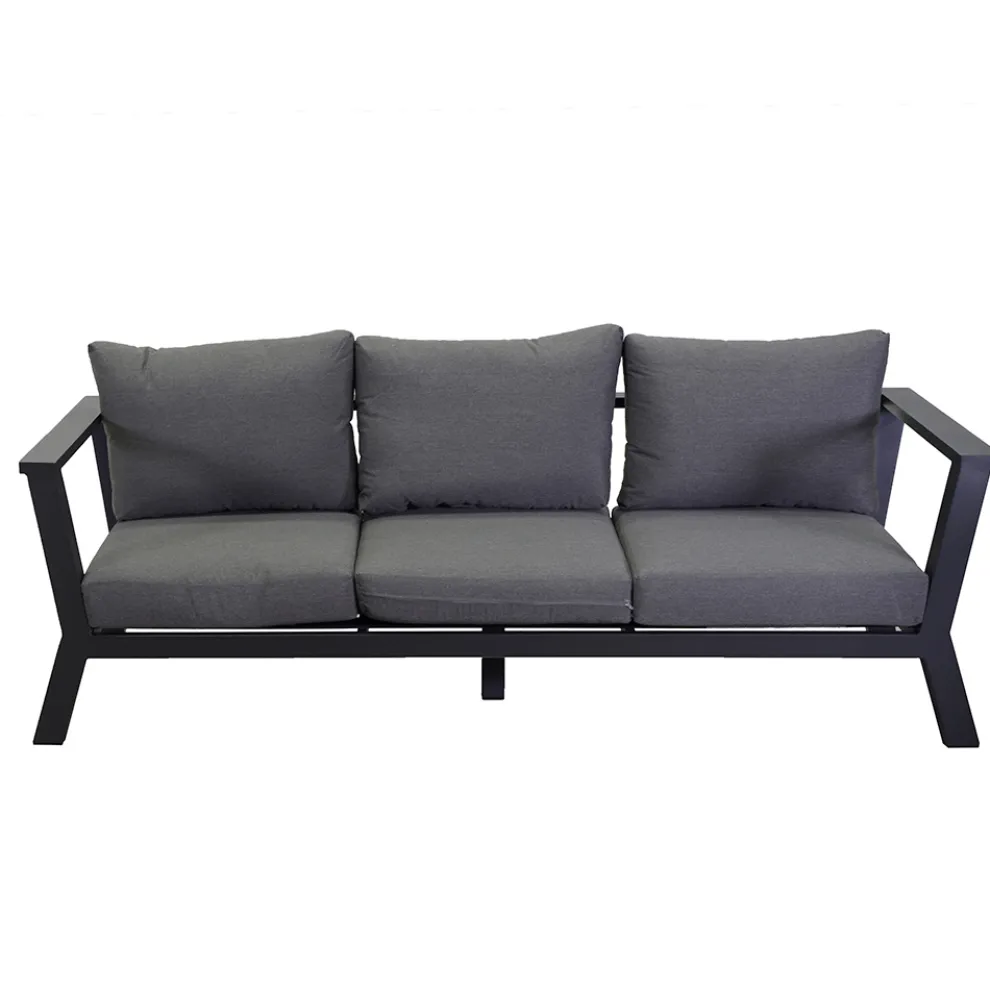 Gartensofa aus Aluminium - Pastellfarben