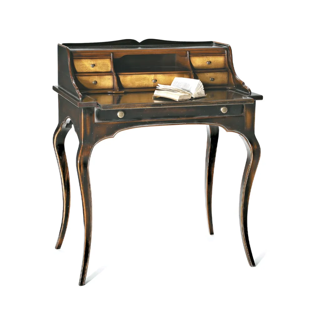 Schreibtisch mit 5 Schubladen und abnehmbarer Platte, hergestellt in Italien – Maia