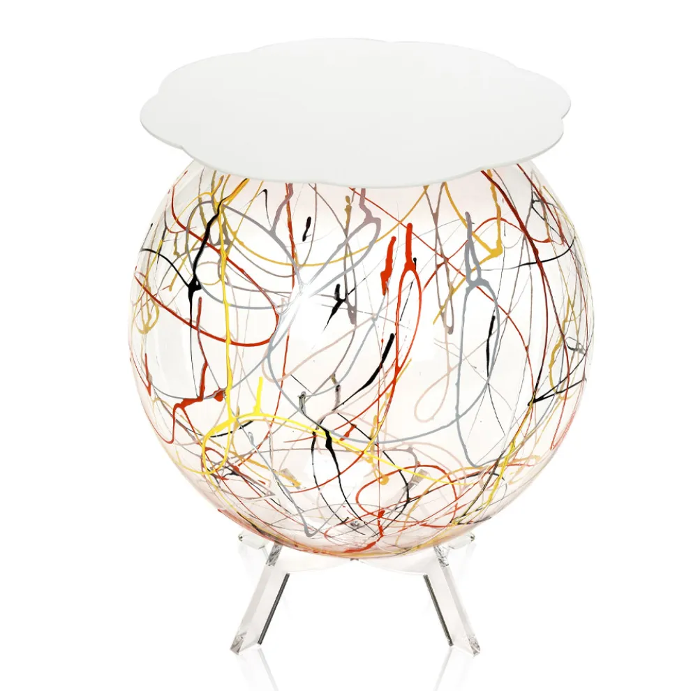 Vielseitiger Nachttisch aus recycelbarem farbigem Plexiglas - Paolone