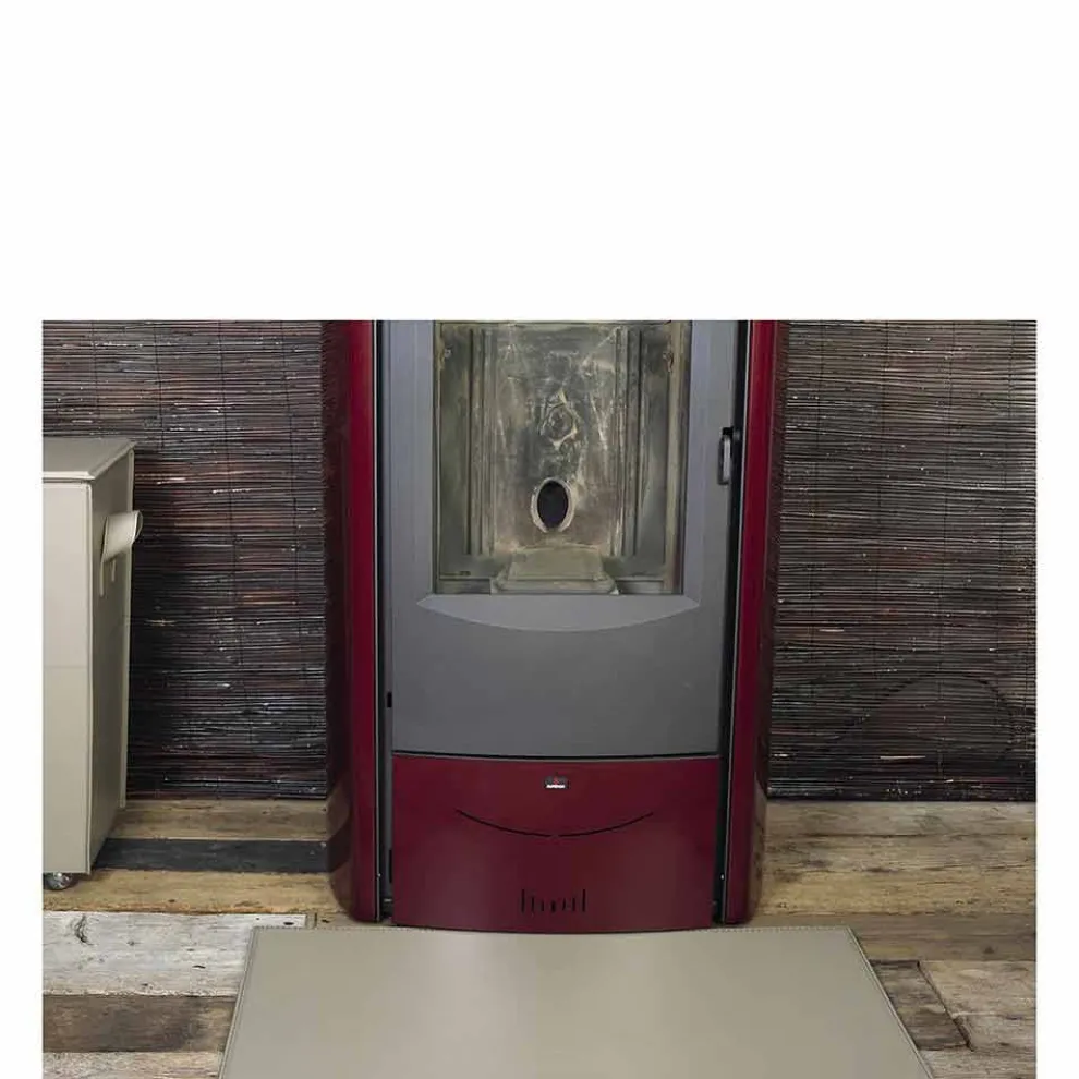 Modernes Design Ledermatte für Kamin / Herd Cleo Made in Italy