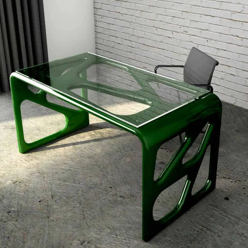 Schreibtisch in modernem Design aus Solid Surface® Illa Made in Italy