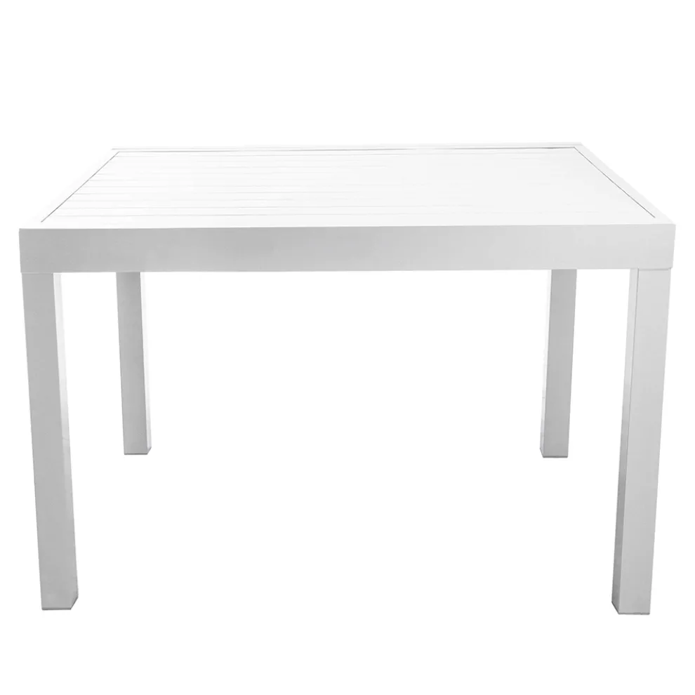 Quadratischer Tisch ausziehbar auf 180 cm aus Aluminium - Marker