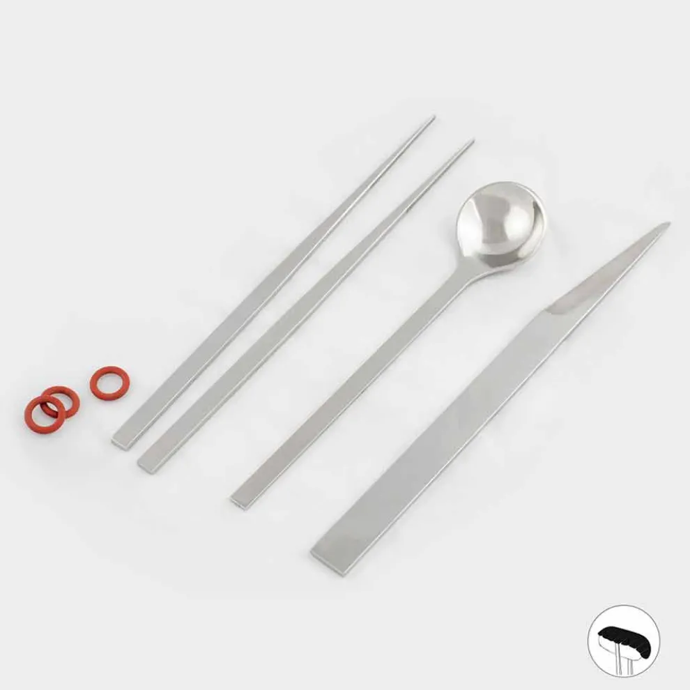 Edelstahlbesteck mit italienischen Luxus-Design-Essstäbchen - Carronde