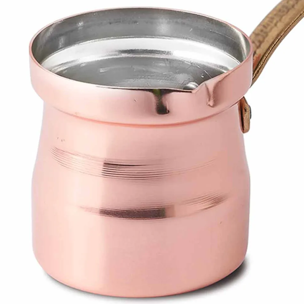 Türkische Kaffeemaschine im handgefertigten Design aus verzinntem Kupfer Made in Italy - Gianlorenzo