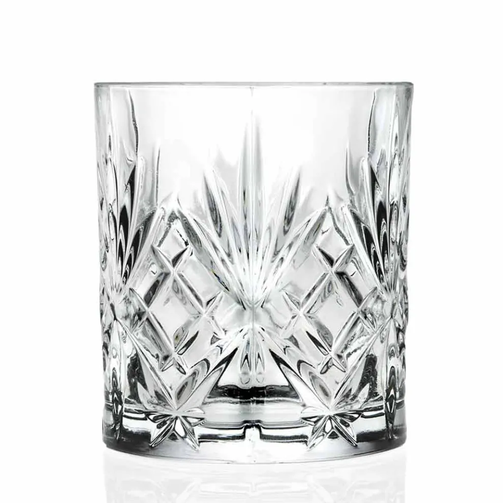 Doppelte altmodische Glas, Vintage-Stil Öko-Kristall 12 Stück - Cantabile