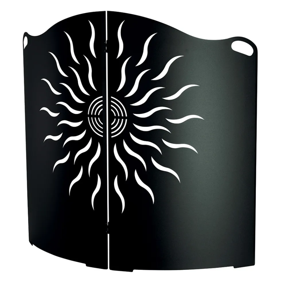 Gebogener Herdschutz mit 2 Metalltüren, hergestellt in Italien – Ente