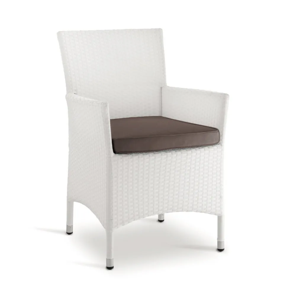 Stapelbarer Gartenstuhl aus geflochtenem Aluminium - Bruma