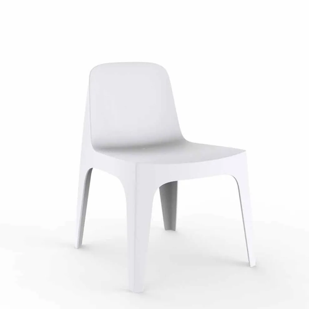 Gartensessel Solid von Vondom, Polypropylen mit mineralischen Zusätzen, 4 Stück