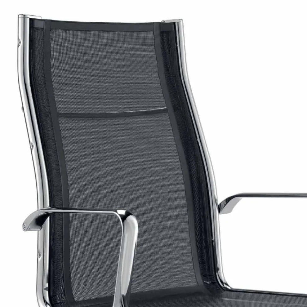 Design directional Bürosessel aus eine einzige Netz in Italien hergestellt Agata