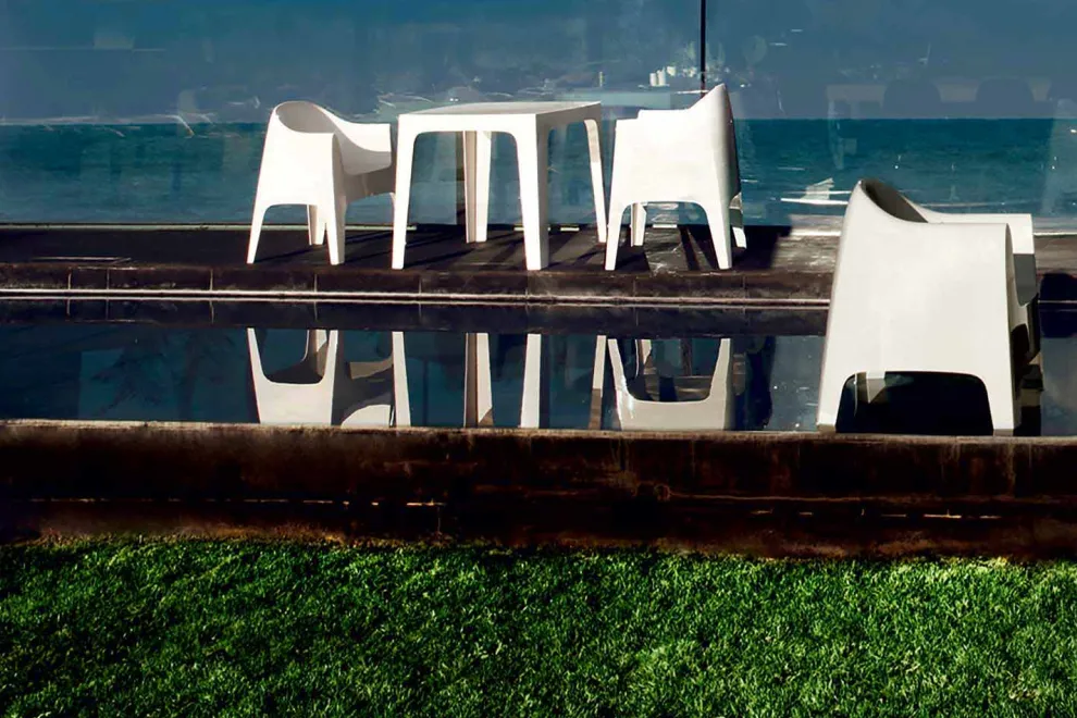 Outdoor-Sessel in modernem Design aus Polypropylen, Solid von Vondom, 4 Stück