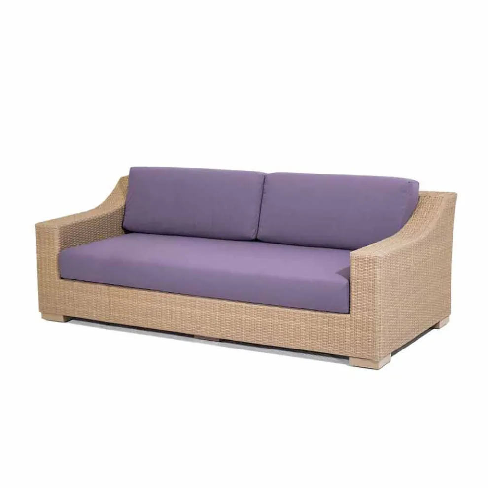 Gartencouch 3-Sitzer aus Polyethylen und Tempotest Joe