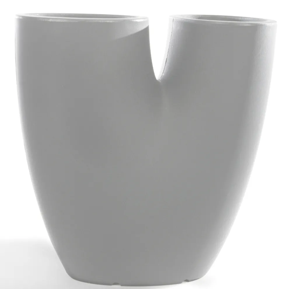 Moderne farbige Gartenvase aus Polyethylen Made in Italy - Flowes