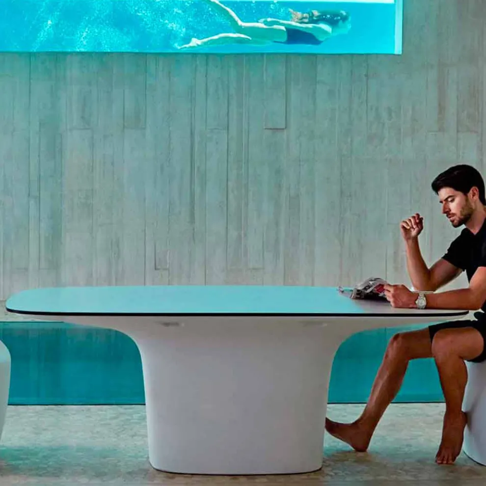 Vondom Ufo Outdoor Esstisch, modernes Design 200x100 cm