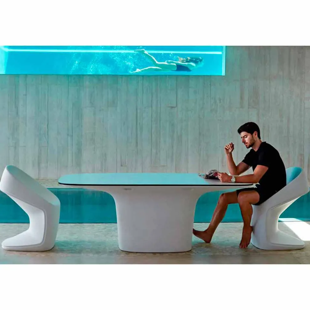 Vondom Ufo Outdoor Esstisch, modernes Design 200x100 cm