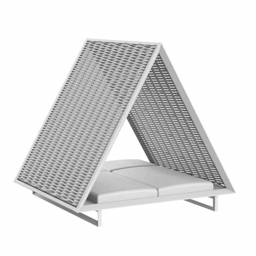 Luxury Garden Daybed aus Aluminium und Stoff - Frame Vineyard von Vondom