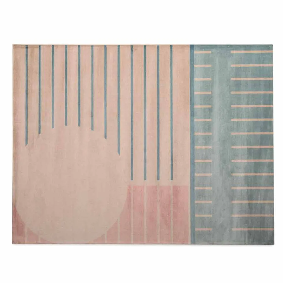 Hochwertiger Wohnzimmerteppich aus Polyamid und Polyester Hergestellt in Italien - Madama