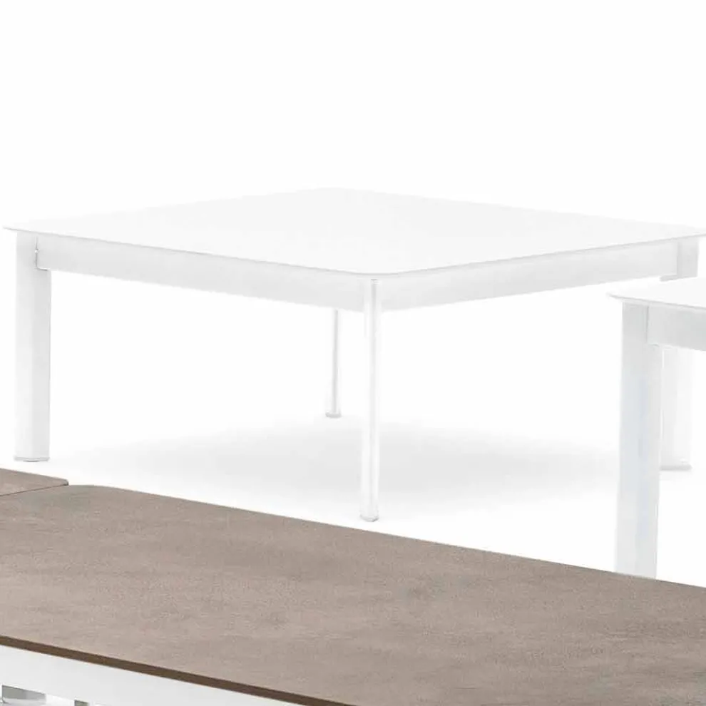 Design Garten-Couchtisch aus lackiertem Aluminium Varaschin System