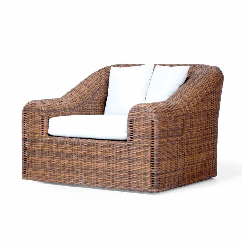 Outdoor Gartensessel aus Polyethylen handgeflochten Cooper