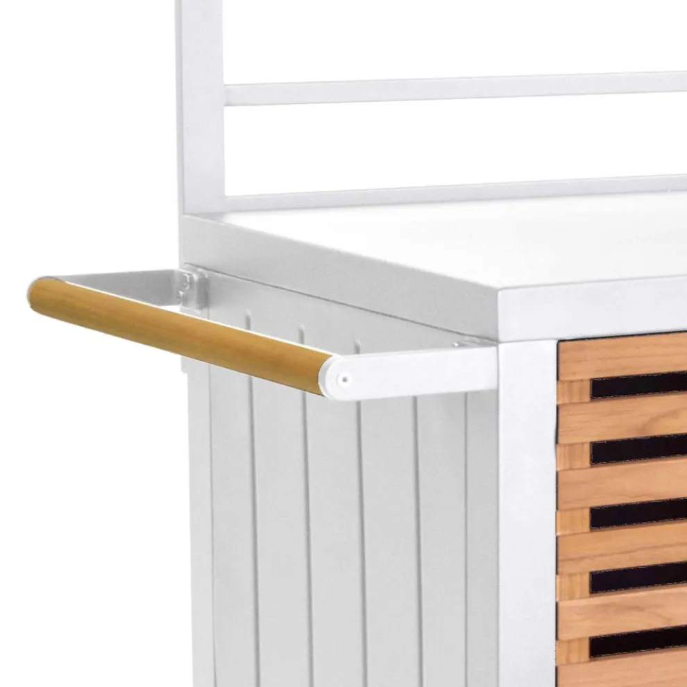 Gartenkabinett aus Aluminium und brasilianischem Teakholz - Tagebuch