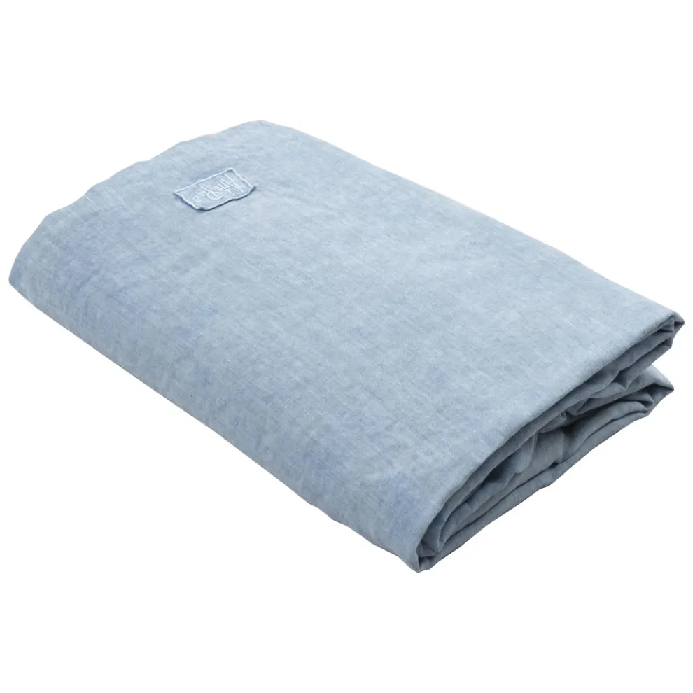 Doppeltes Spannbetttuch, luxuriös gefärbtes Leinen Made in Italy - Fiumano