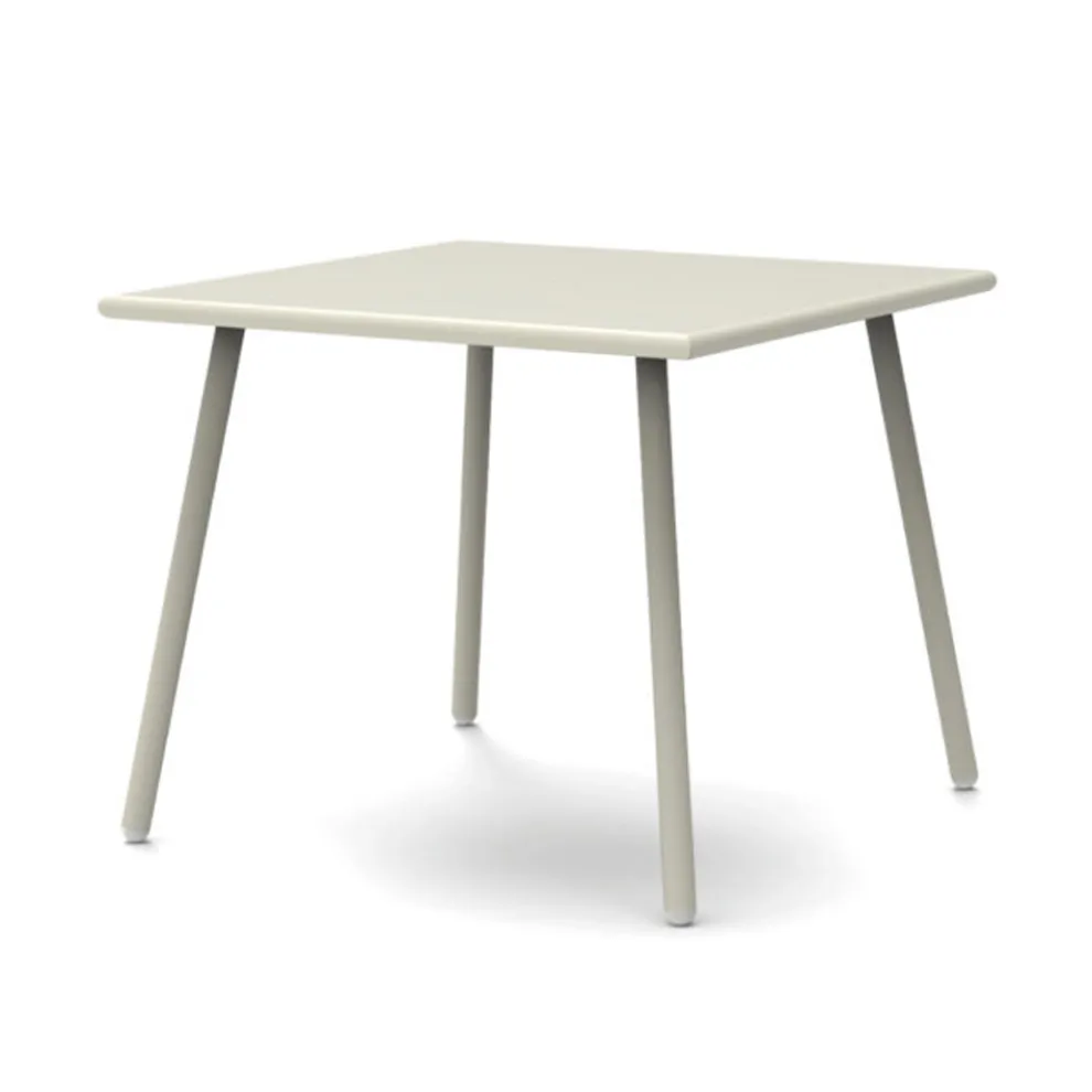 Quadratischer Gartentisch aus verzinktem Stahl Made in Italy - Elvia