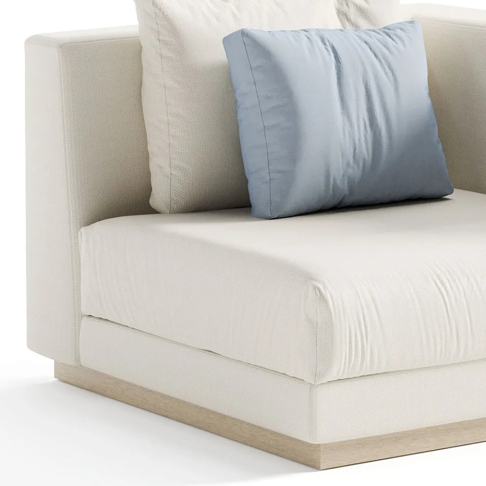 Gartensessel mit linker Eckstruktur Made in Italy - Rubik