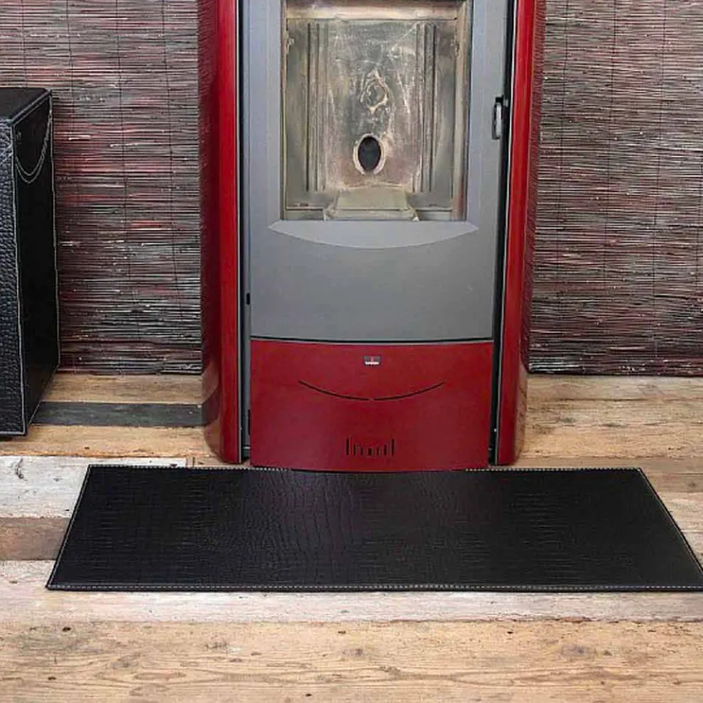 Ledermatte für Kamin / Herd Modernes Design Diva Made in Italy