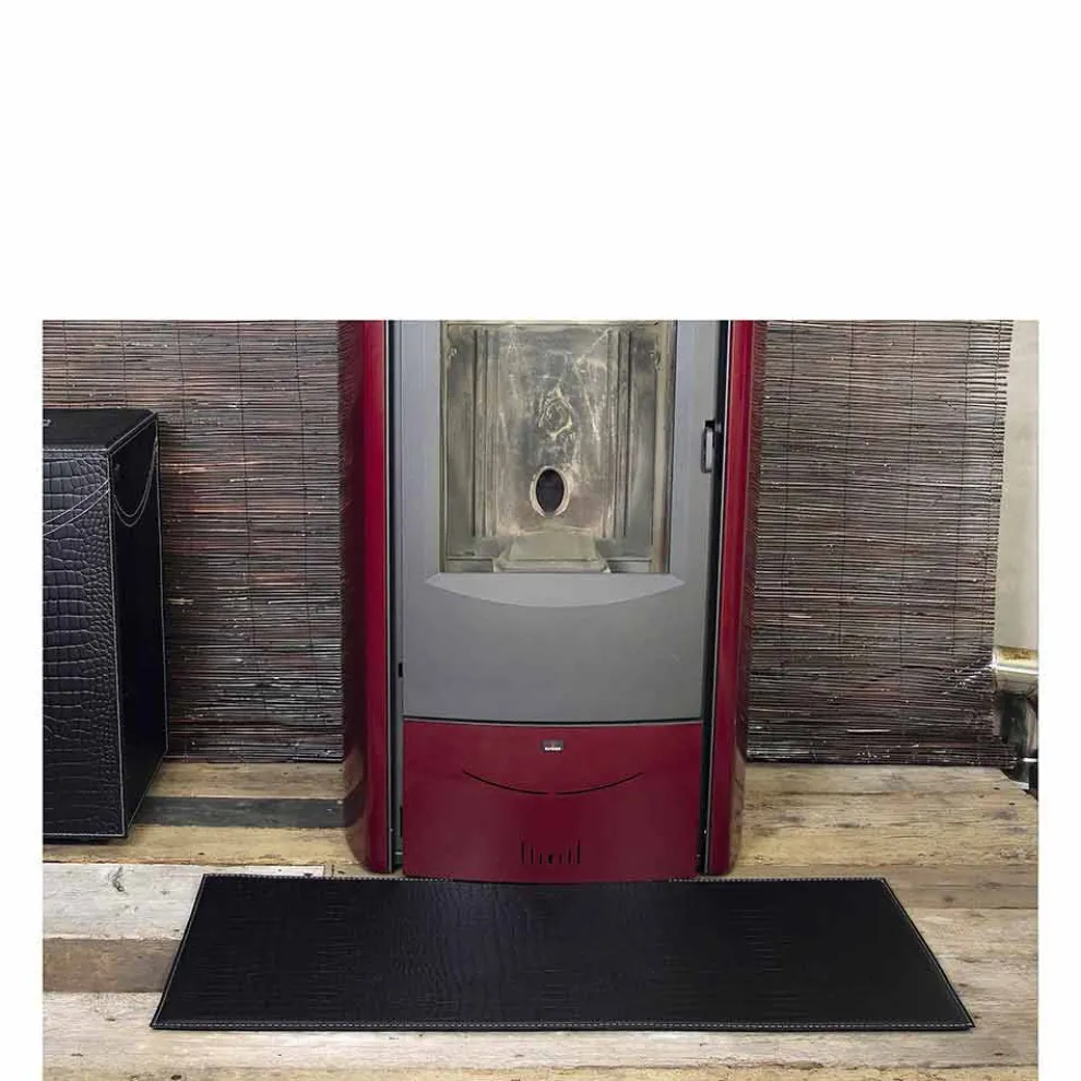 Ledermatte für Kamin / Herd Modernes Design Diva Made in Italy