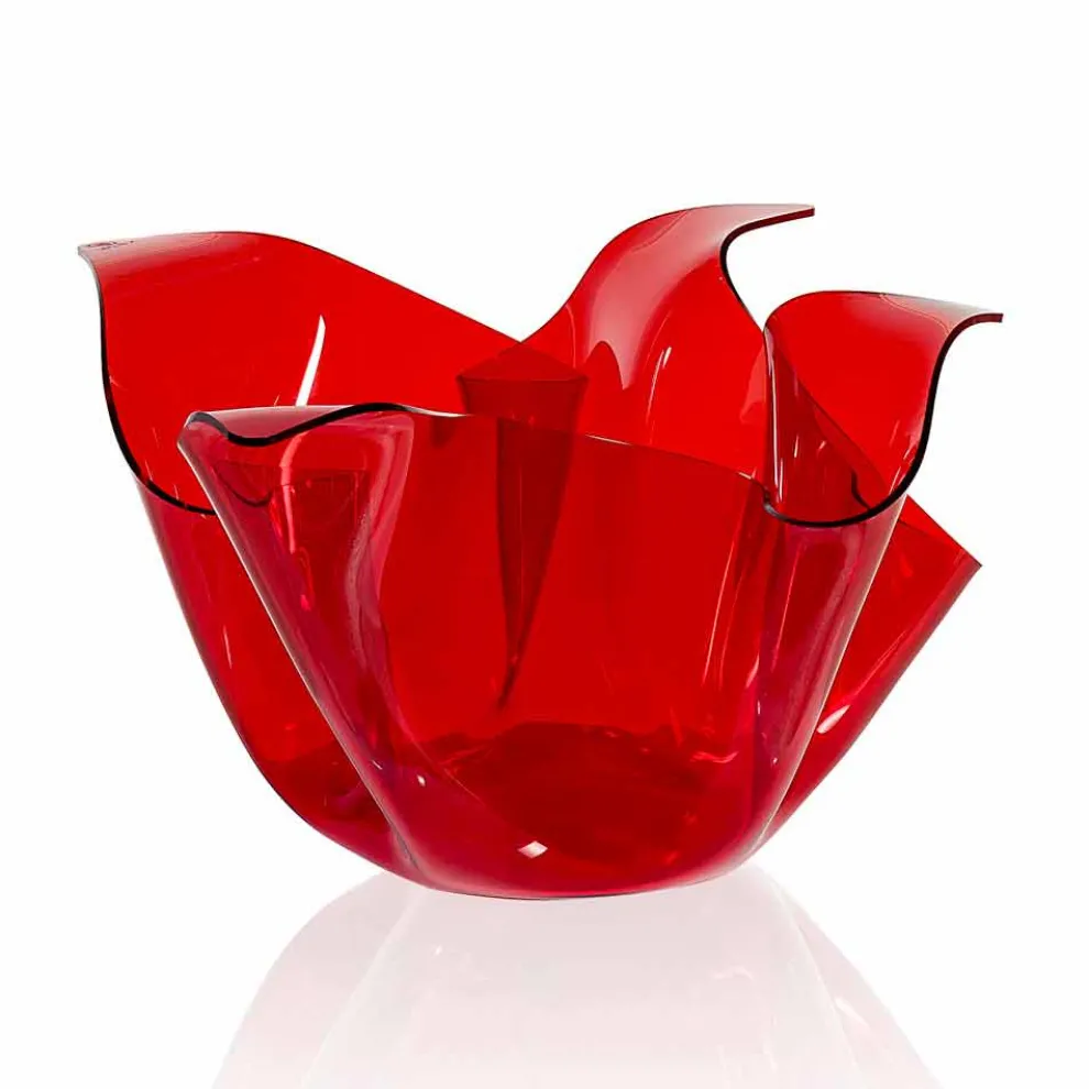 Pina rot Indoor / Outdoor Mehrzweck-Vase, modernes Design in Italien hergestellt
