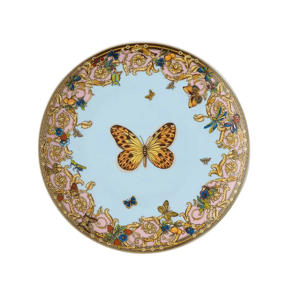 Rosenthal Versace Le Jardin 4 Speiseteller Durchmesser 17 cm aus Porzellan - Jardin