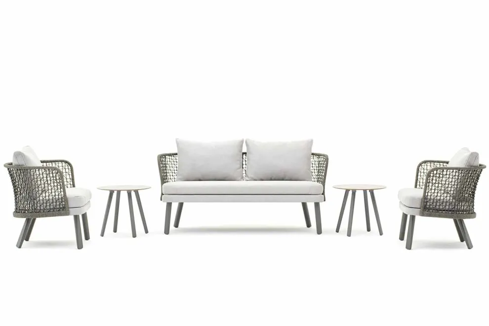 Modernes Gartensofa aus Stoff und Metall Varaschin Emma