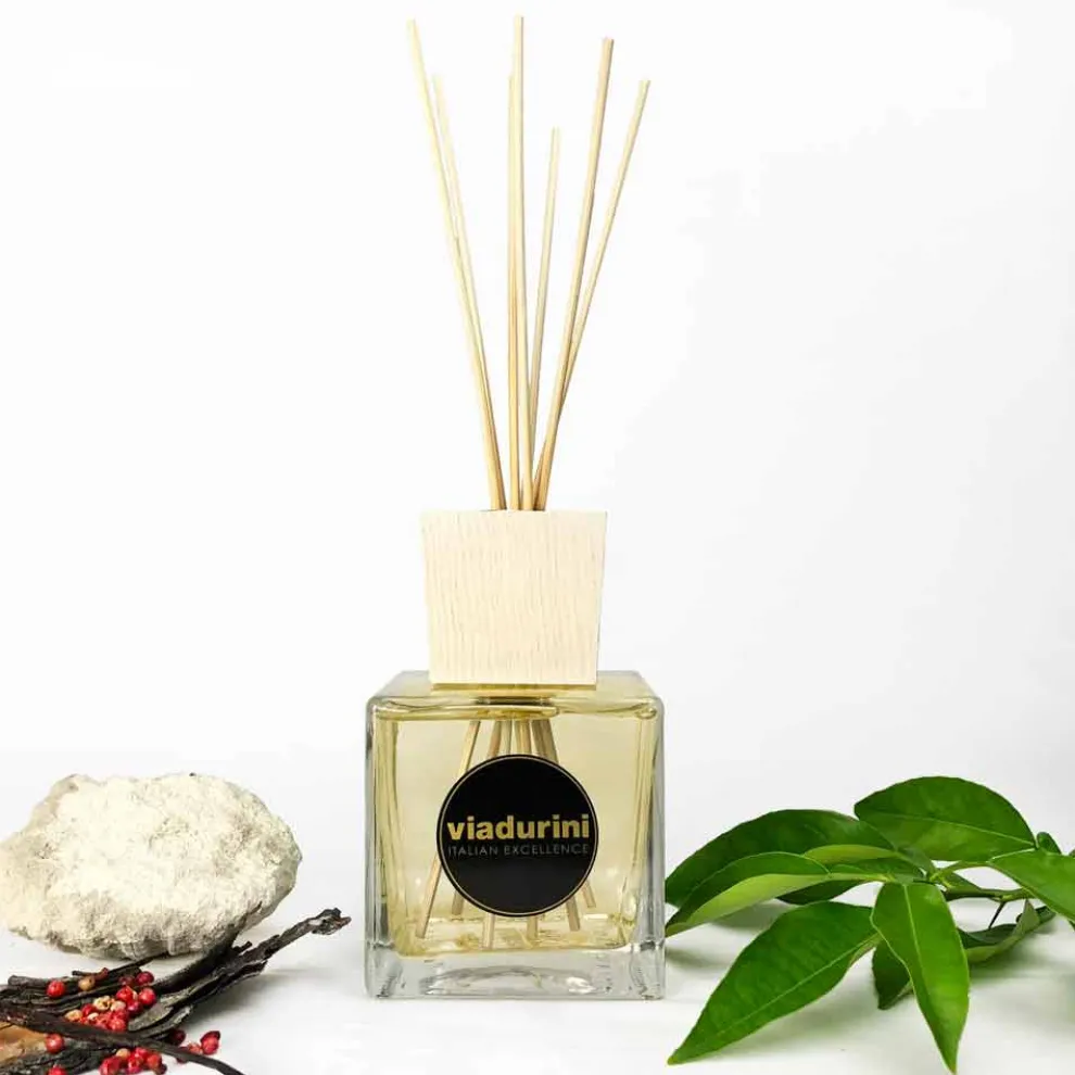 Raumduft Amber Dufte 500 ml mit Stäbchen - Sassidimatera