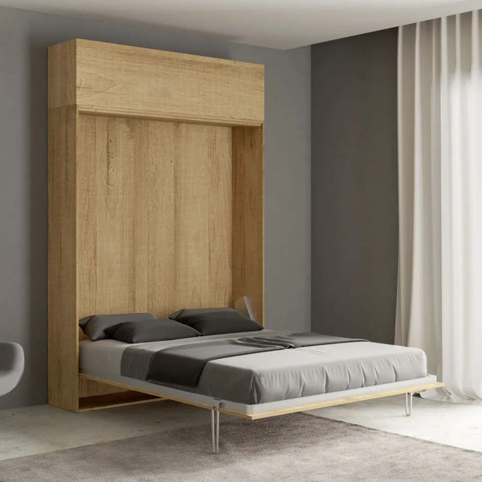 Vertikales Klappbett für Doppelbett mit Wandeinheit - Magiccompare