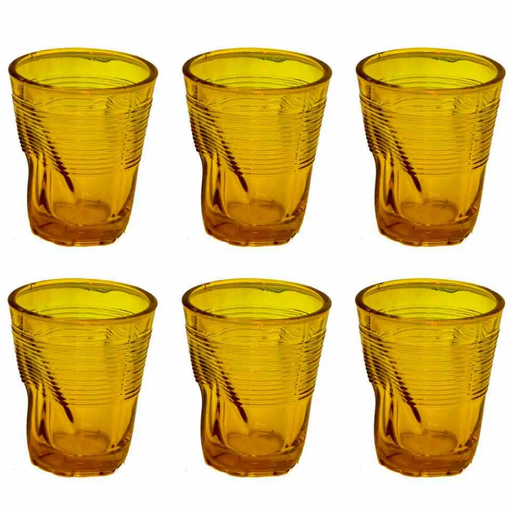 Moderne farbige Glaswassergläser 12 Designstücke - Sarabi