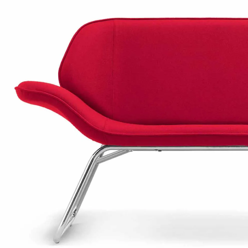 Design Wartzimmer Sofa aus Kunstleder made in Italy Cesare