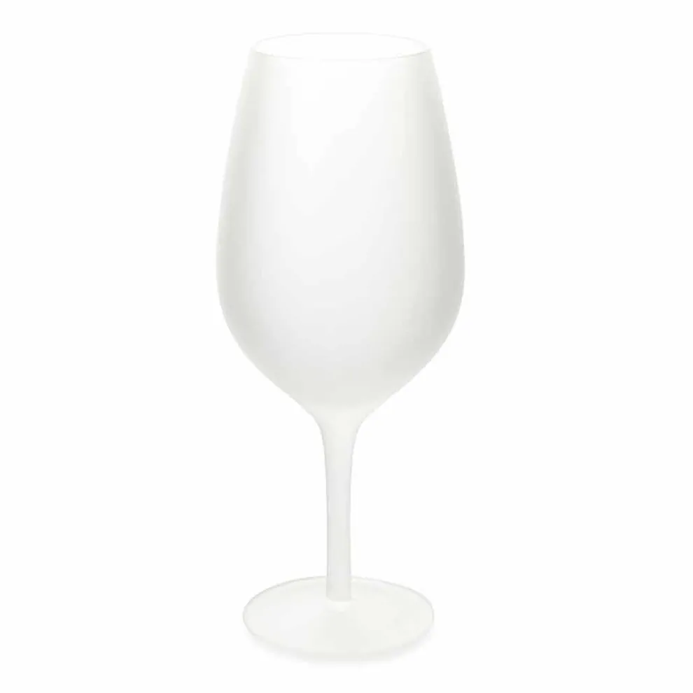 Rot- oder Weißweinbecher Set aus farbigem Glas, 12 Stück - Rand