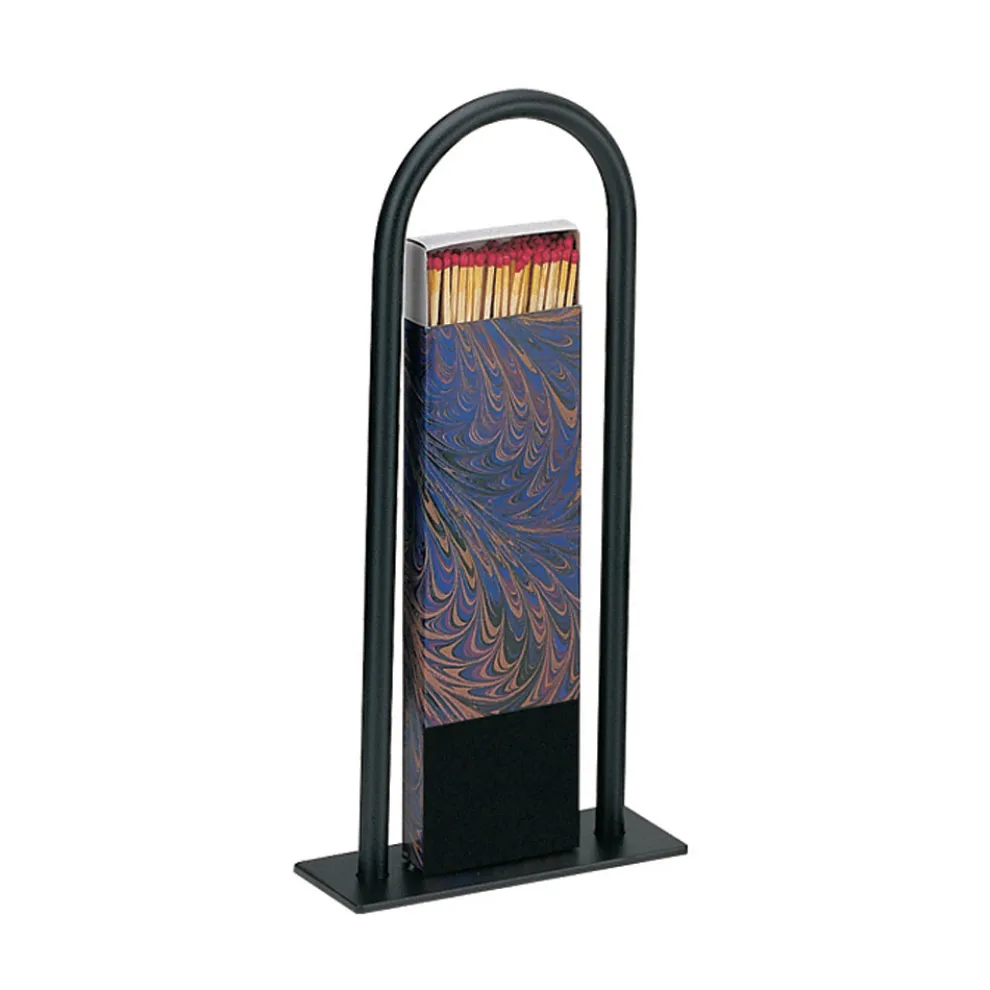 Streichholzhalter aus Metall oder Stahl und farbiger Dekoration, hergestellt in Italien – Henna