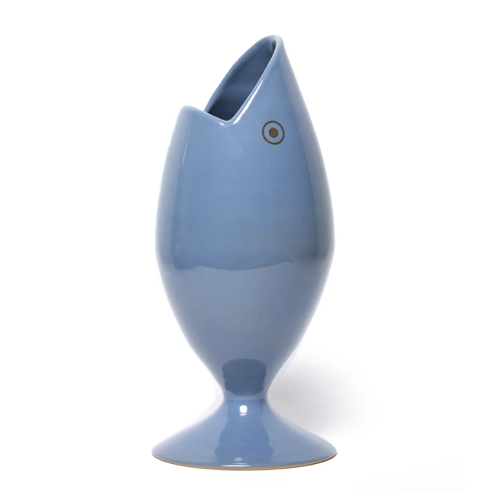 Keramik-Blumenvase, handgefertigt in Italien – Thunfisch
