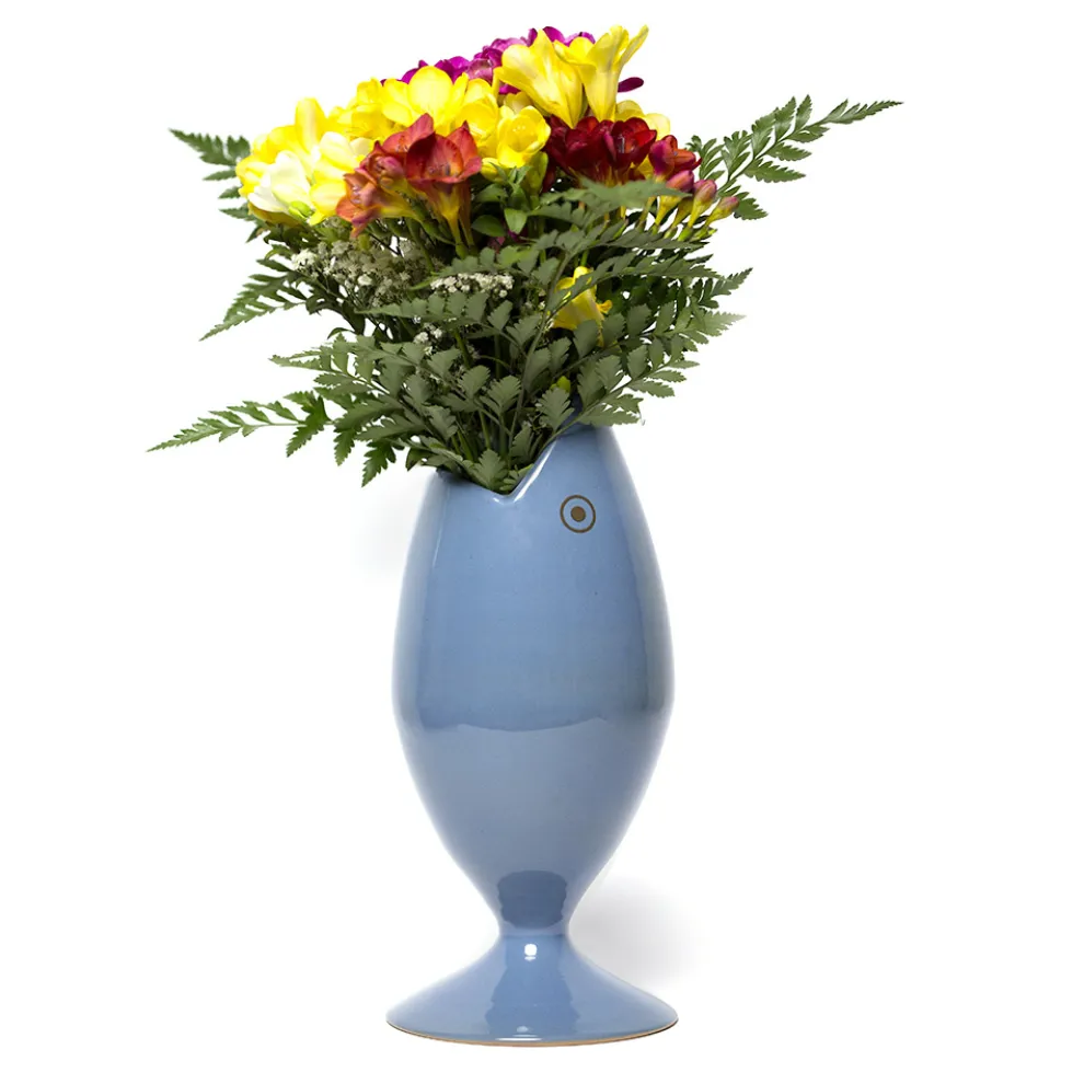 Keramik-Blumenvase, handgefertigt in Italien – Thunfisch